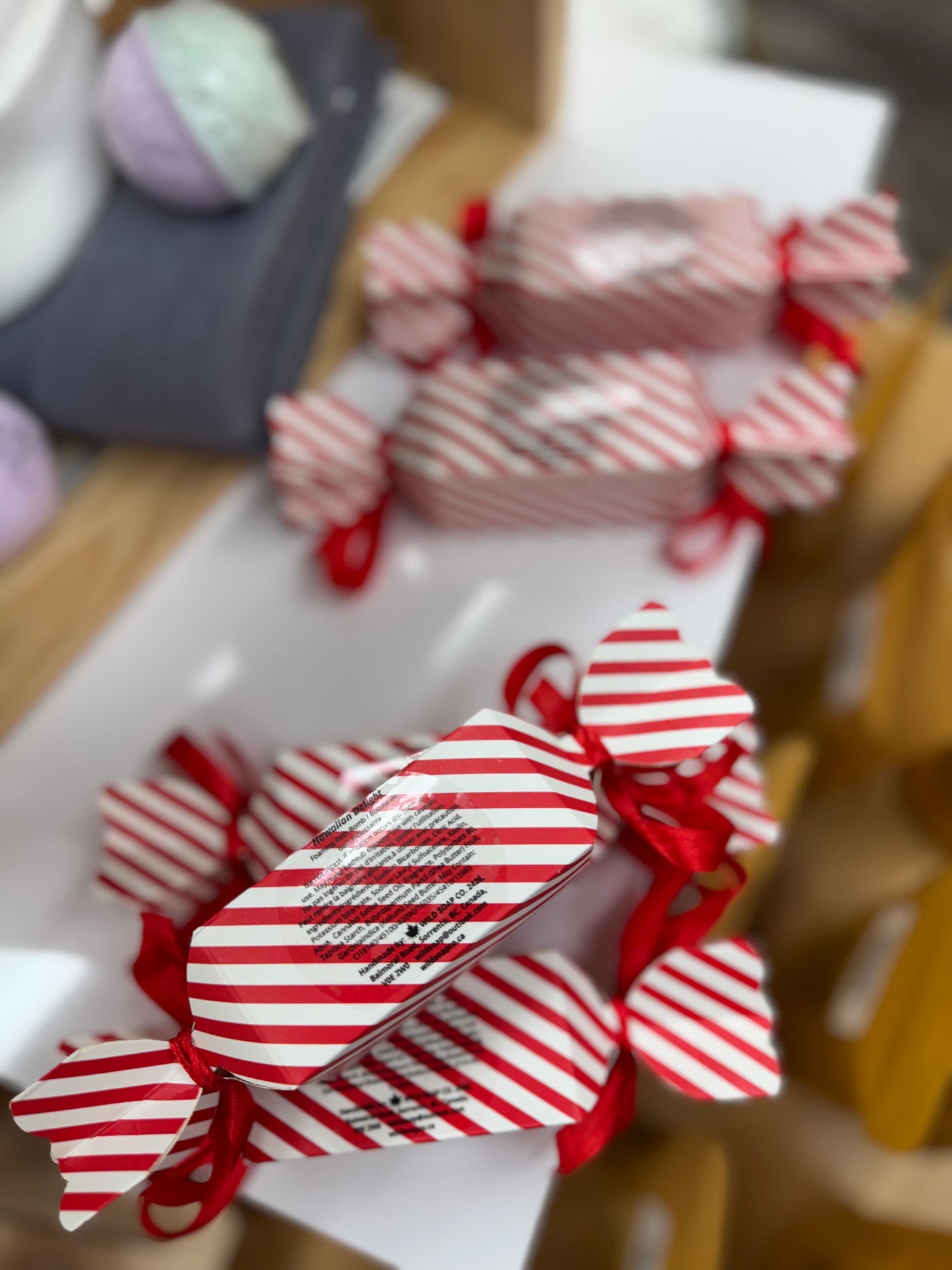 Candy Cane Bath Bomb Pack