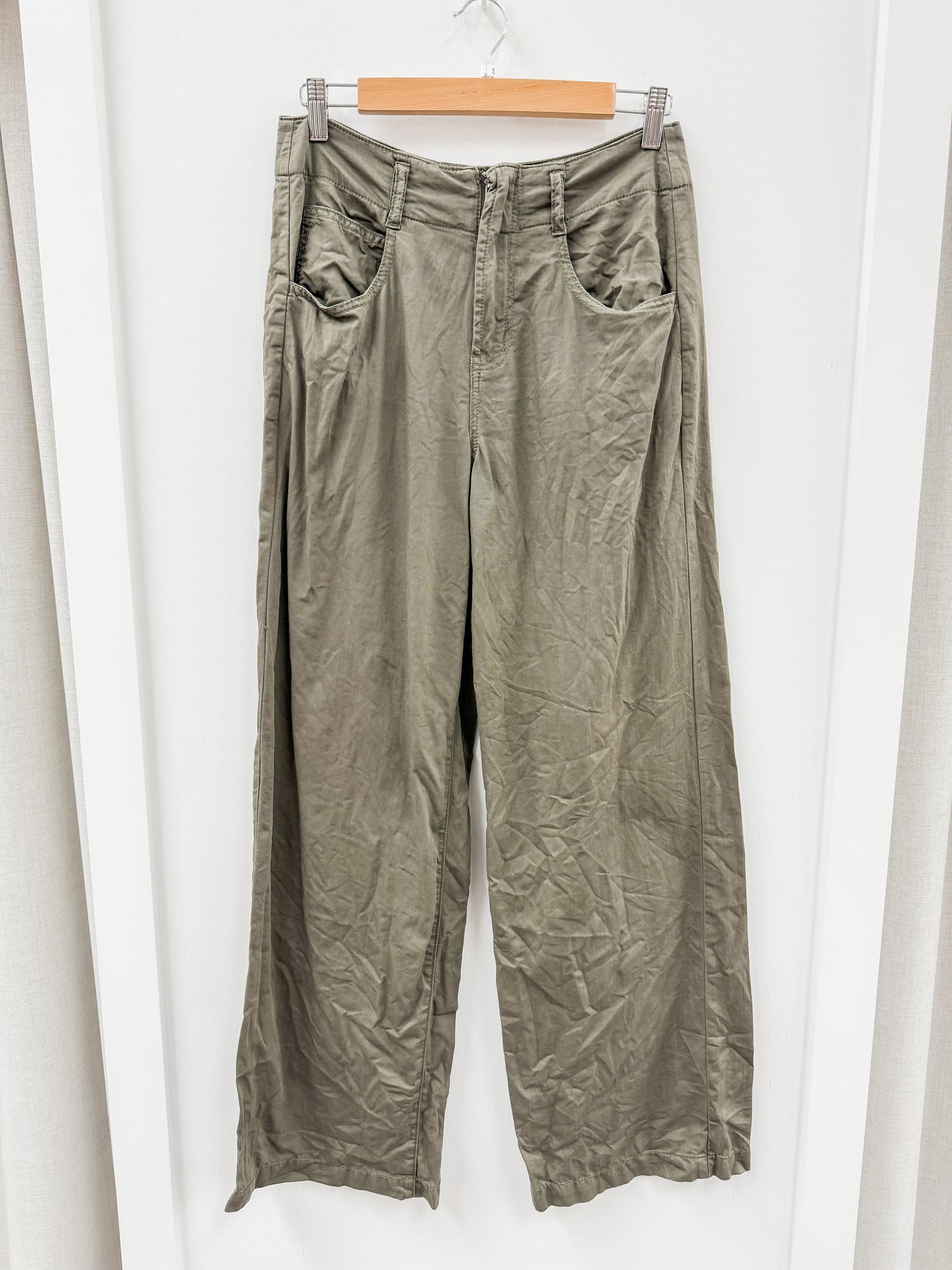 Olive Wide Leg Pants