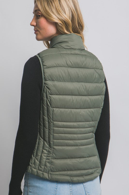 Sage Packable Puffer Vest
