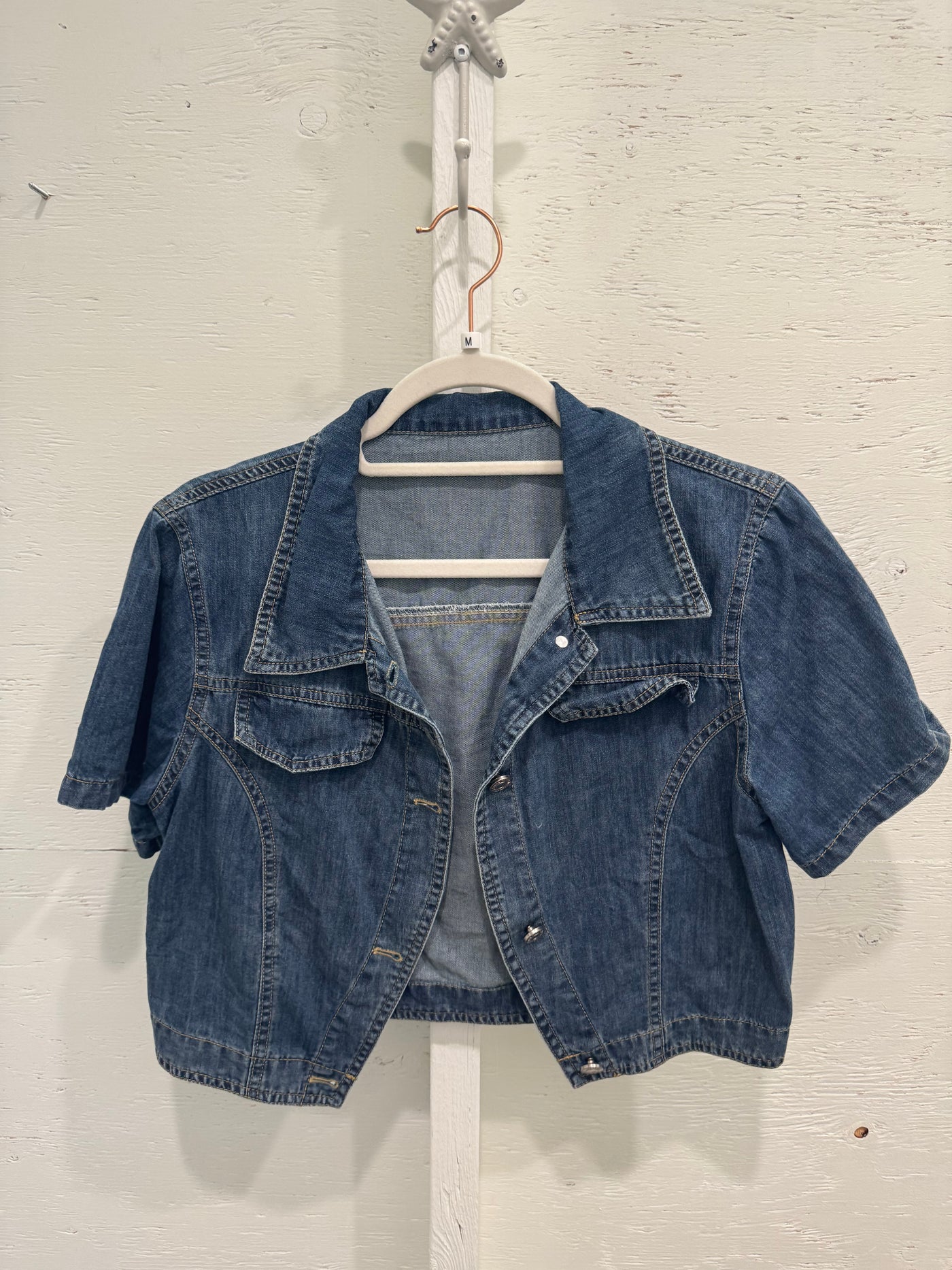 Denim crop top