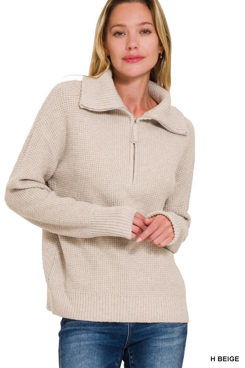 Zip Up Softest Pullover