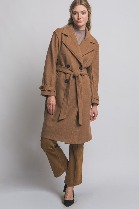 Tie Front Baked Clay Trench