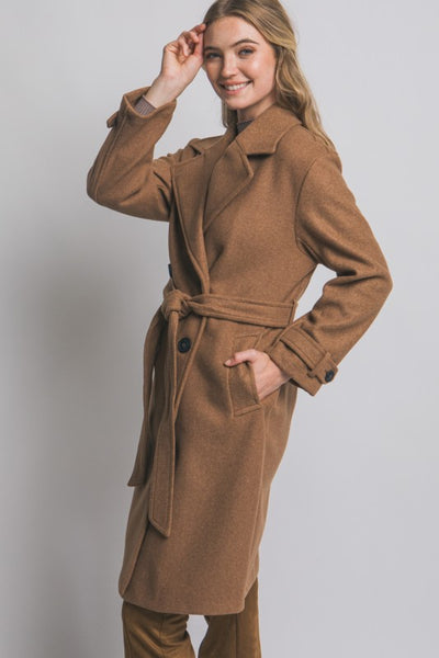 Tie Front Baked Clay Trench