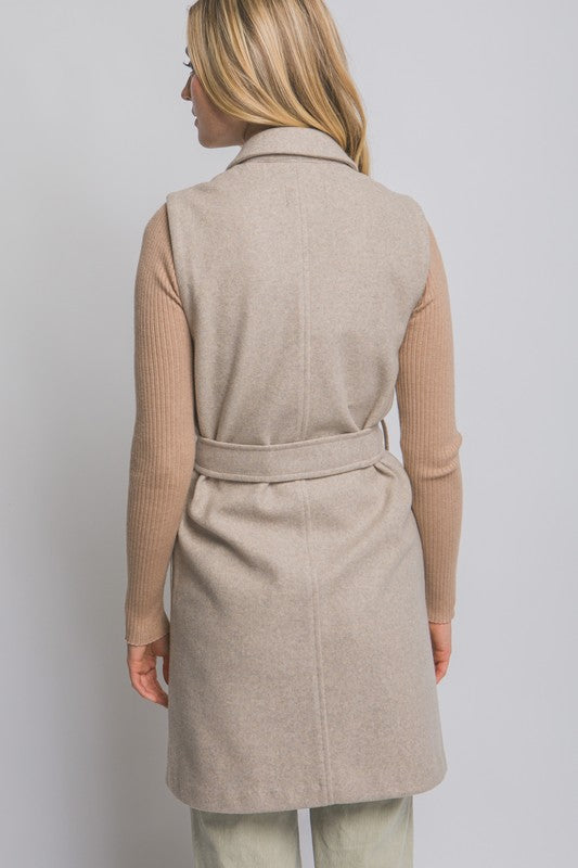 Tie front Espresso Vest