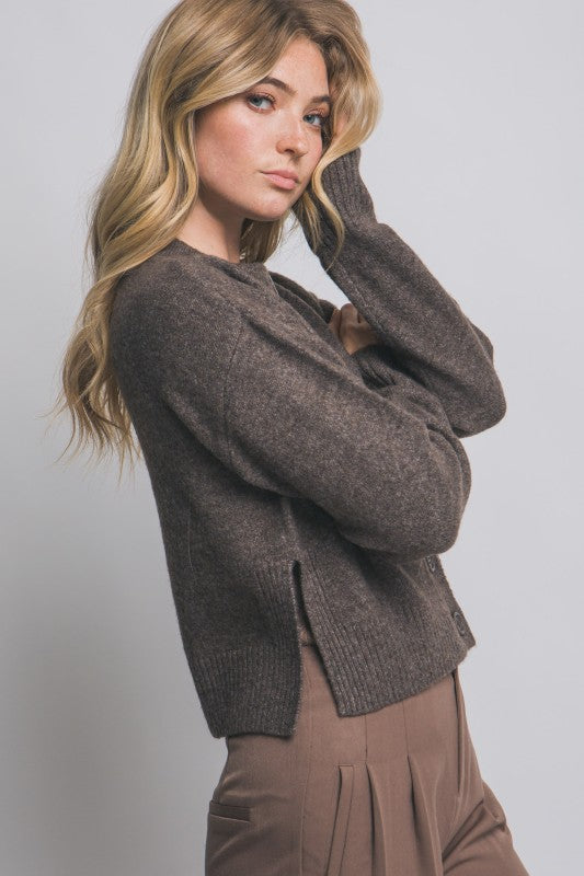Espresso Embrace Cardigan