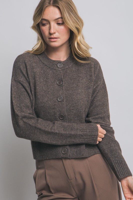 Espresso Embrace Cardigan
