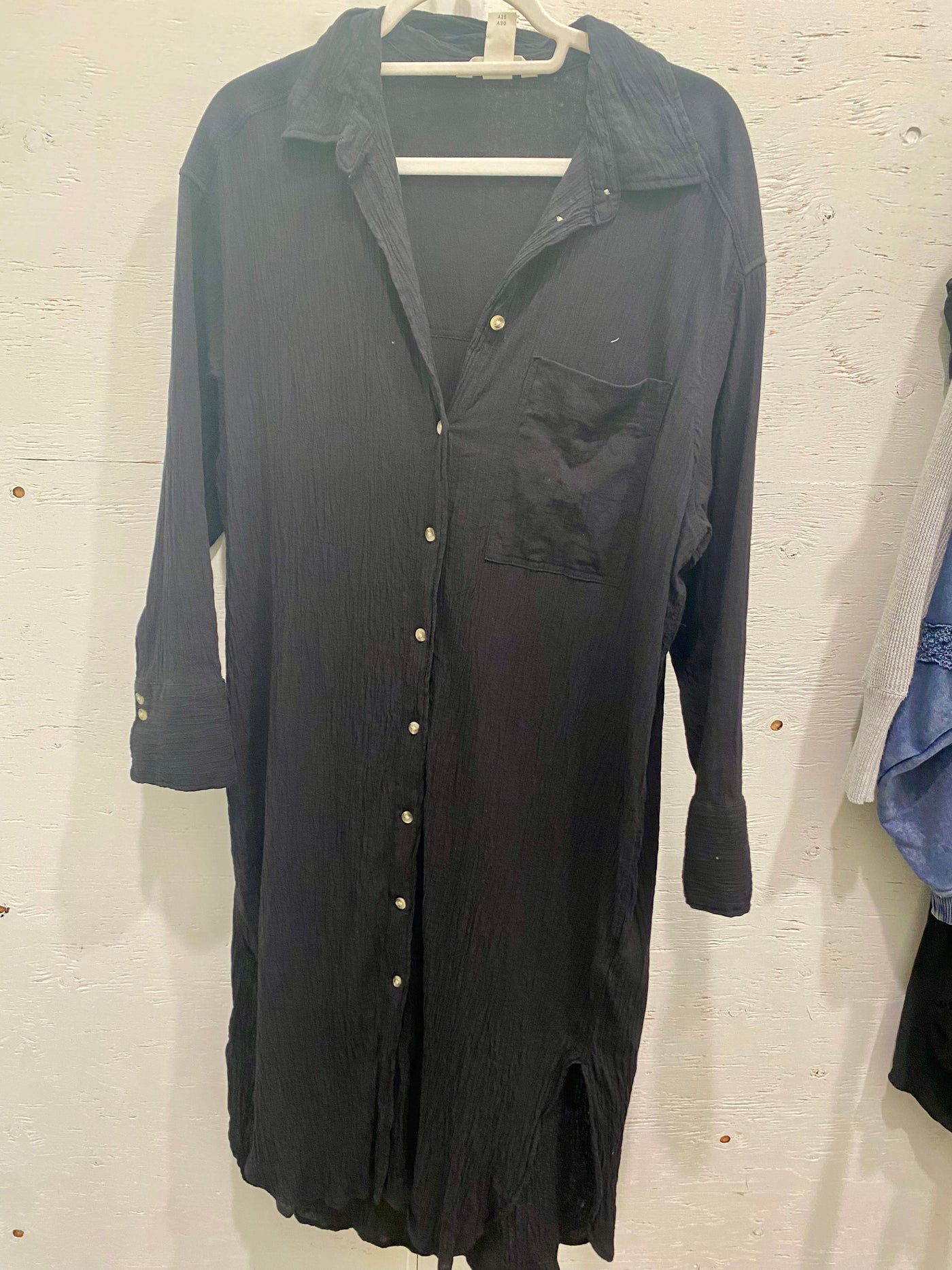 Cotton Button Up Dress