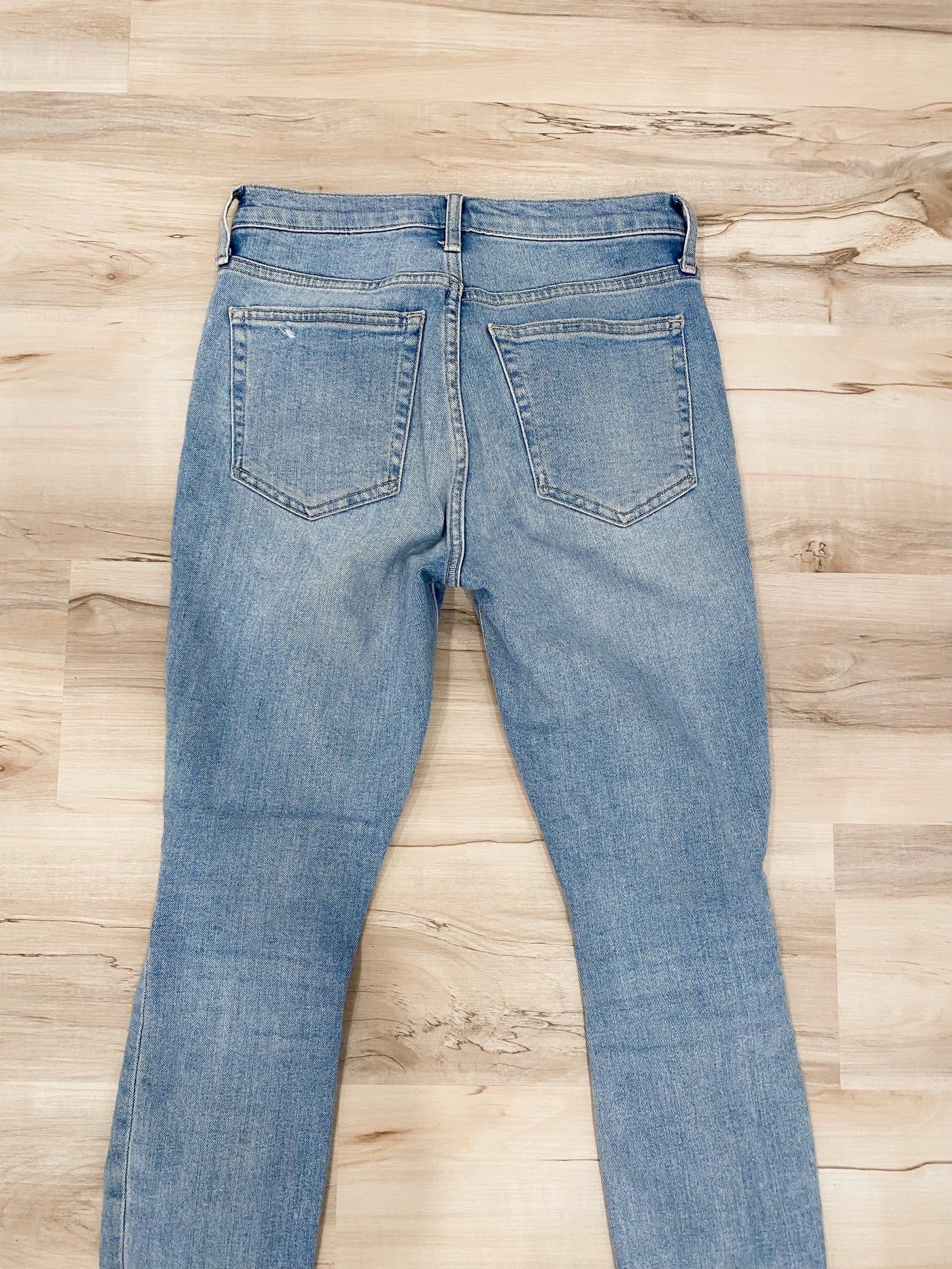 GAP true skinny distressed jeans