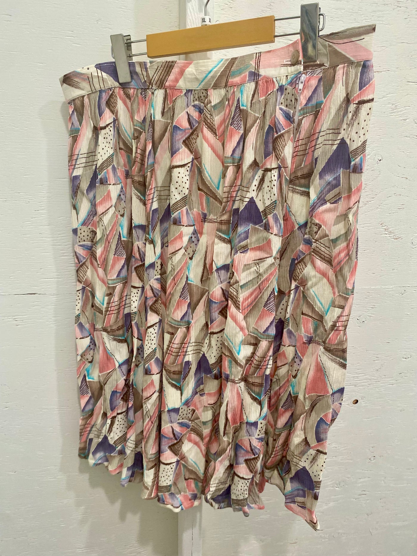 Vintage Colourful Midi Skirt