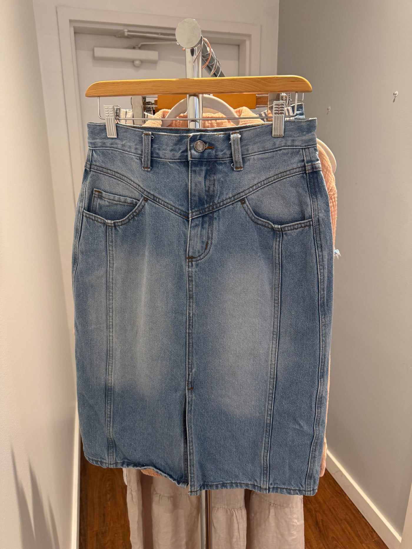Velvet Heart Denim Skirt