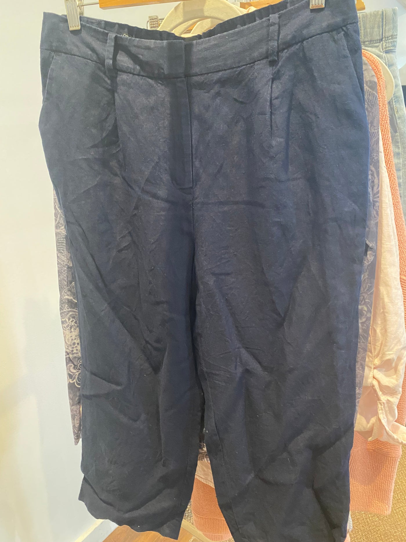 TALBOTS Cropped Linen Pant