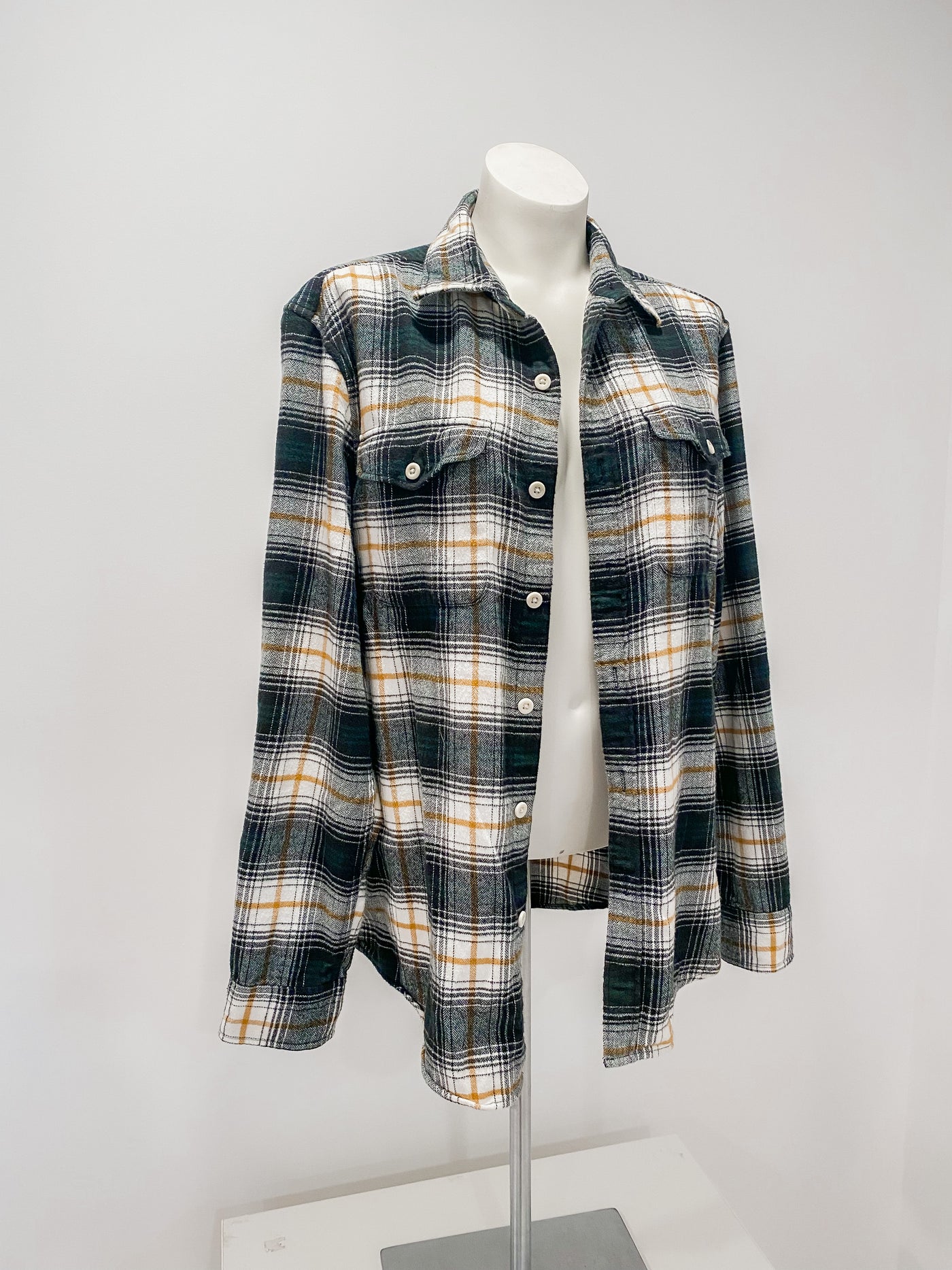 American Eagle Soft Plaid Flannel Button Down