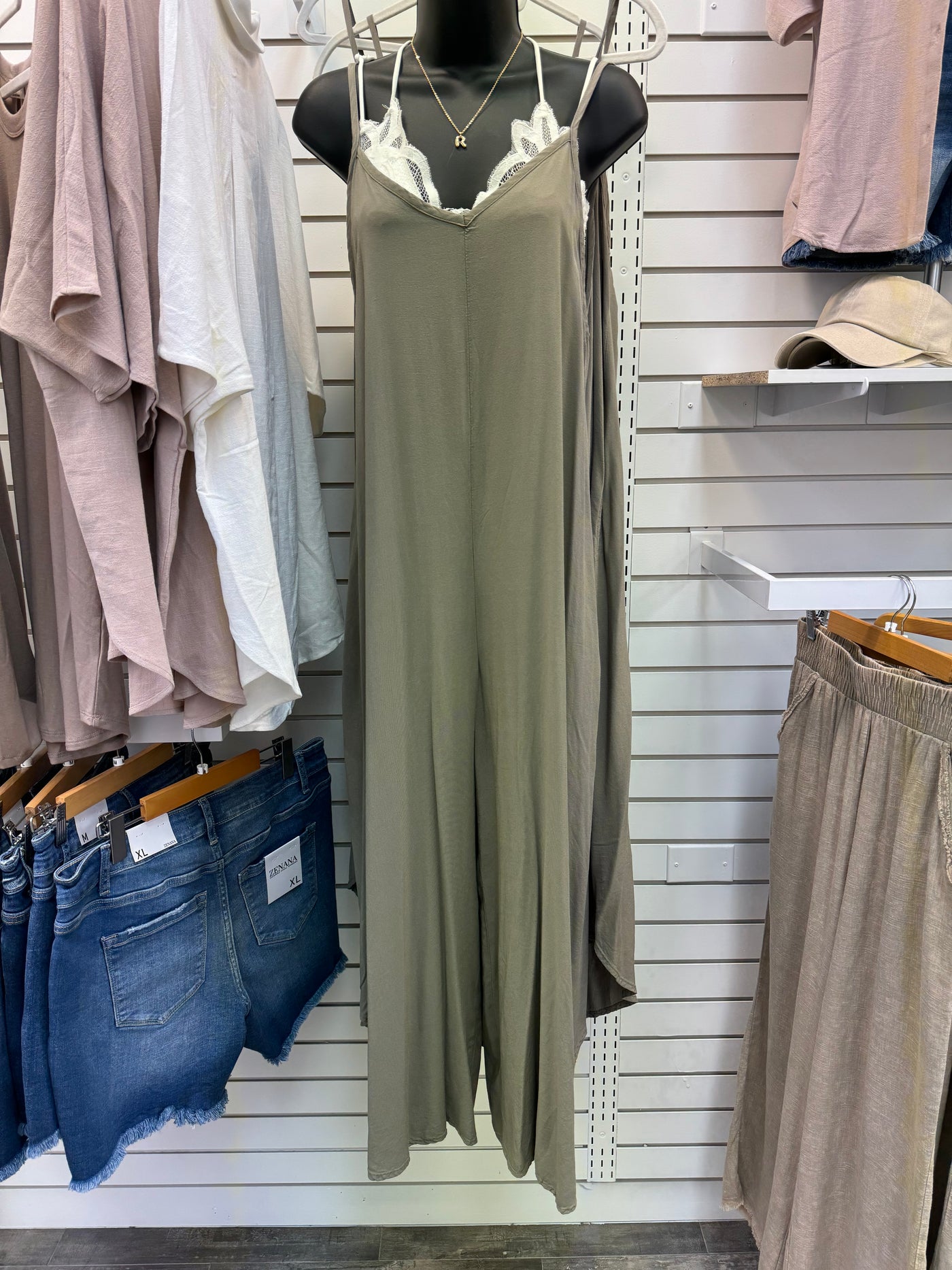 Woven One Piece Jumpsuit