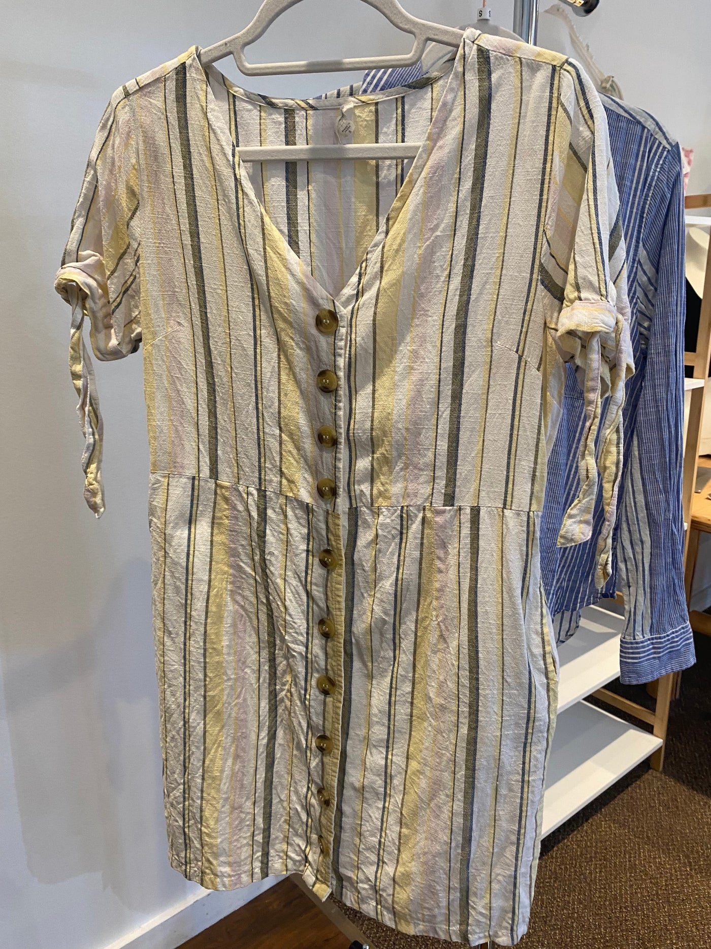 100% Cotton Striped Beach Dress