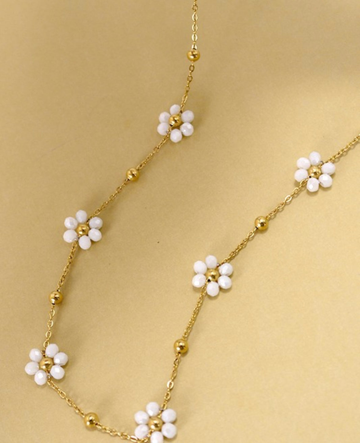 Flower Beaded Necklace