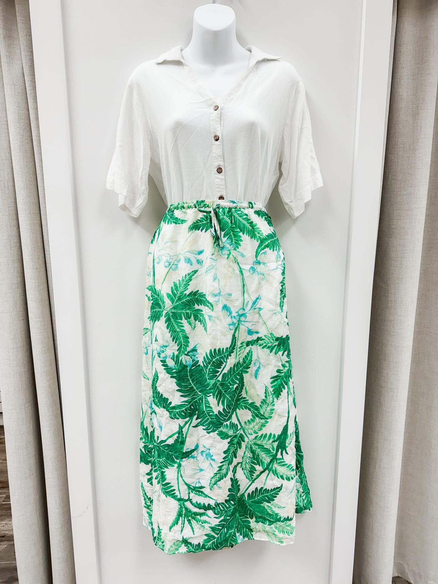 Tropical Leaf Skirt