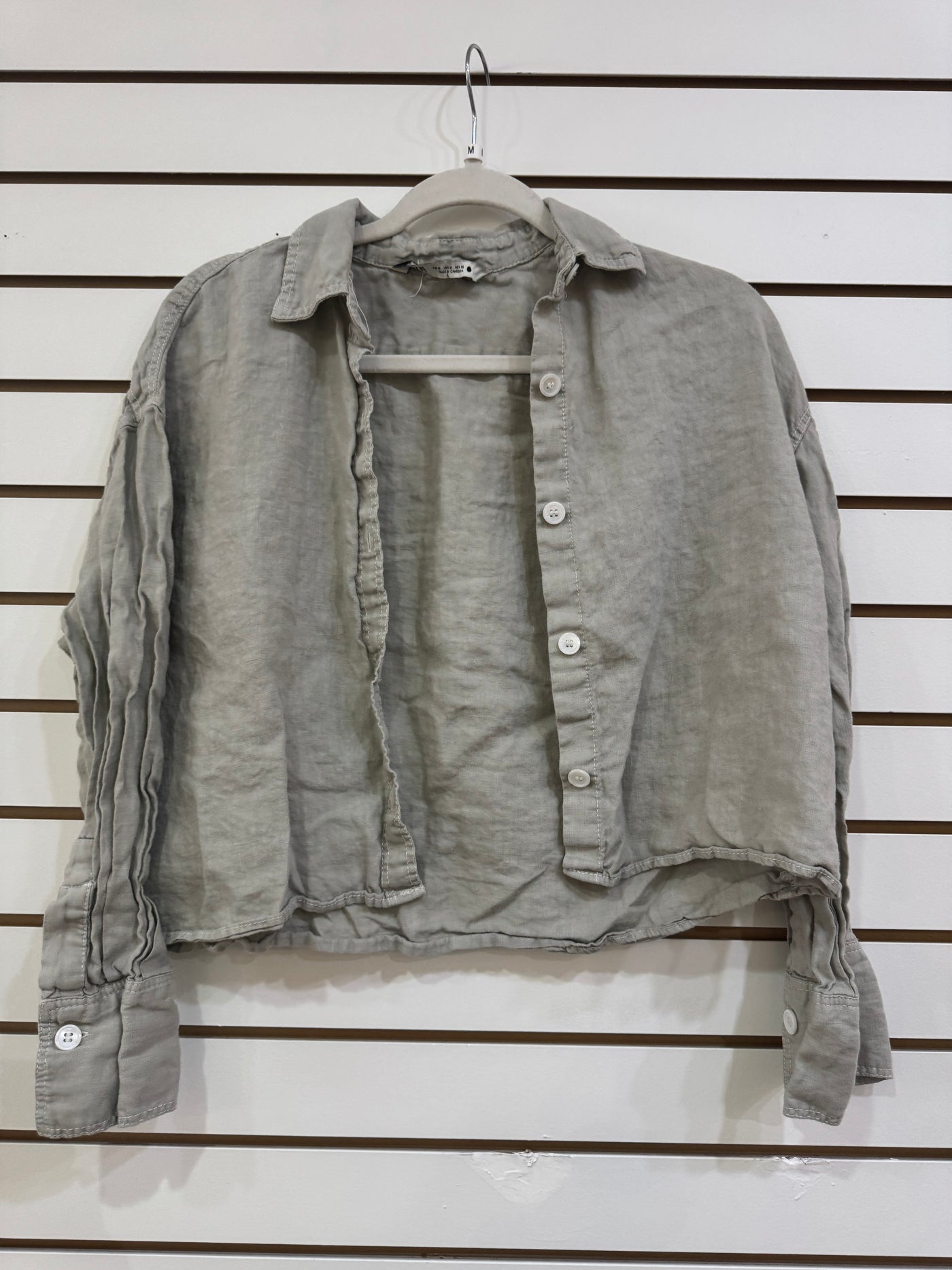 Sage Linen Button Down