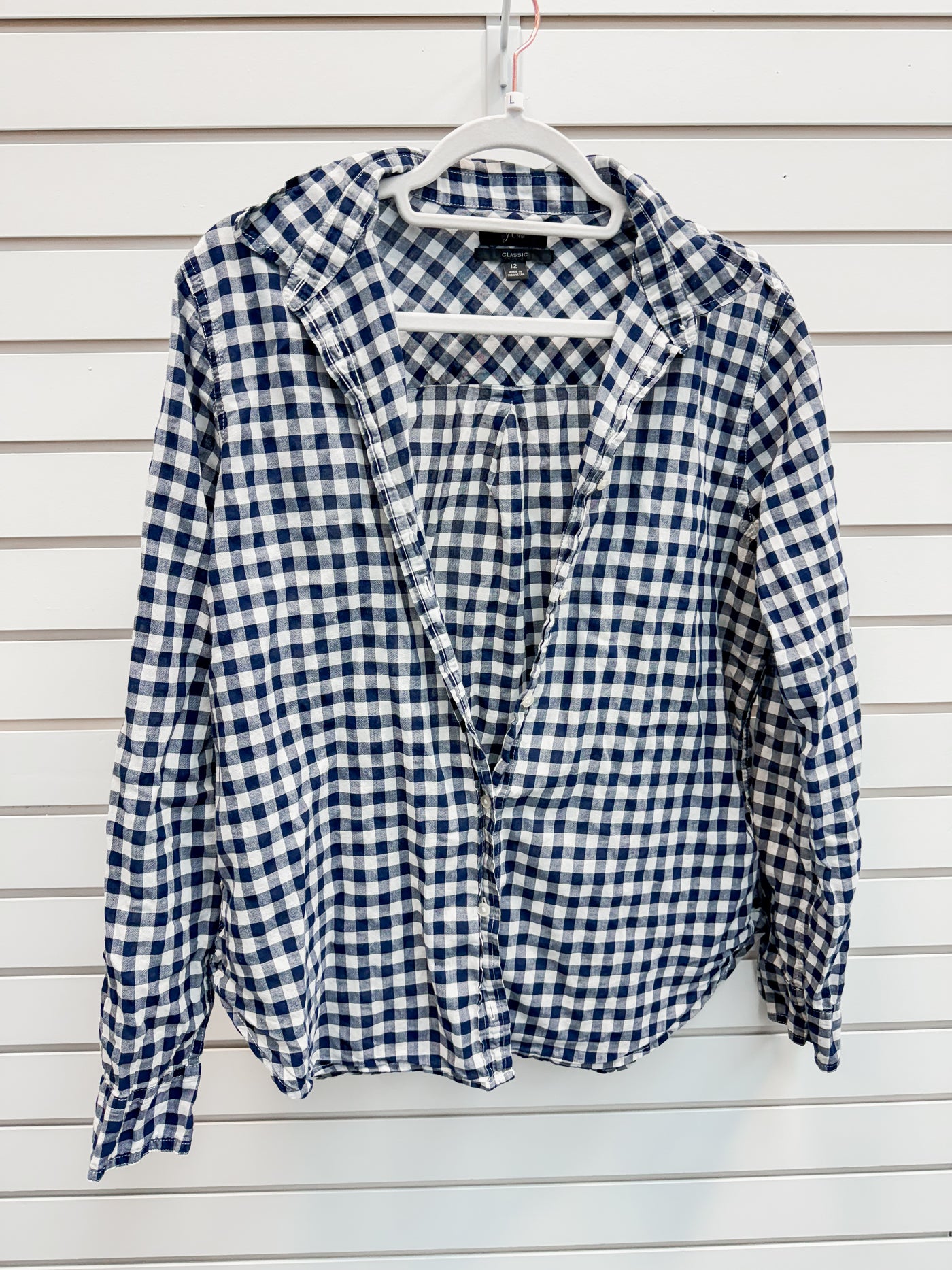 JCrew plaid button up