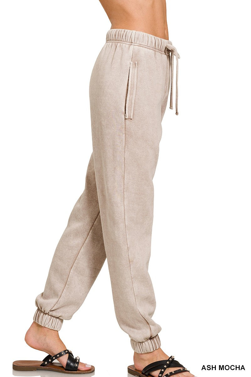 Light Mocha Fleece Jogger Pant