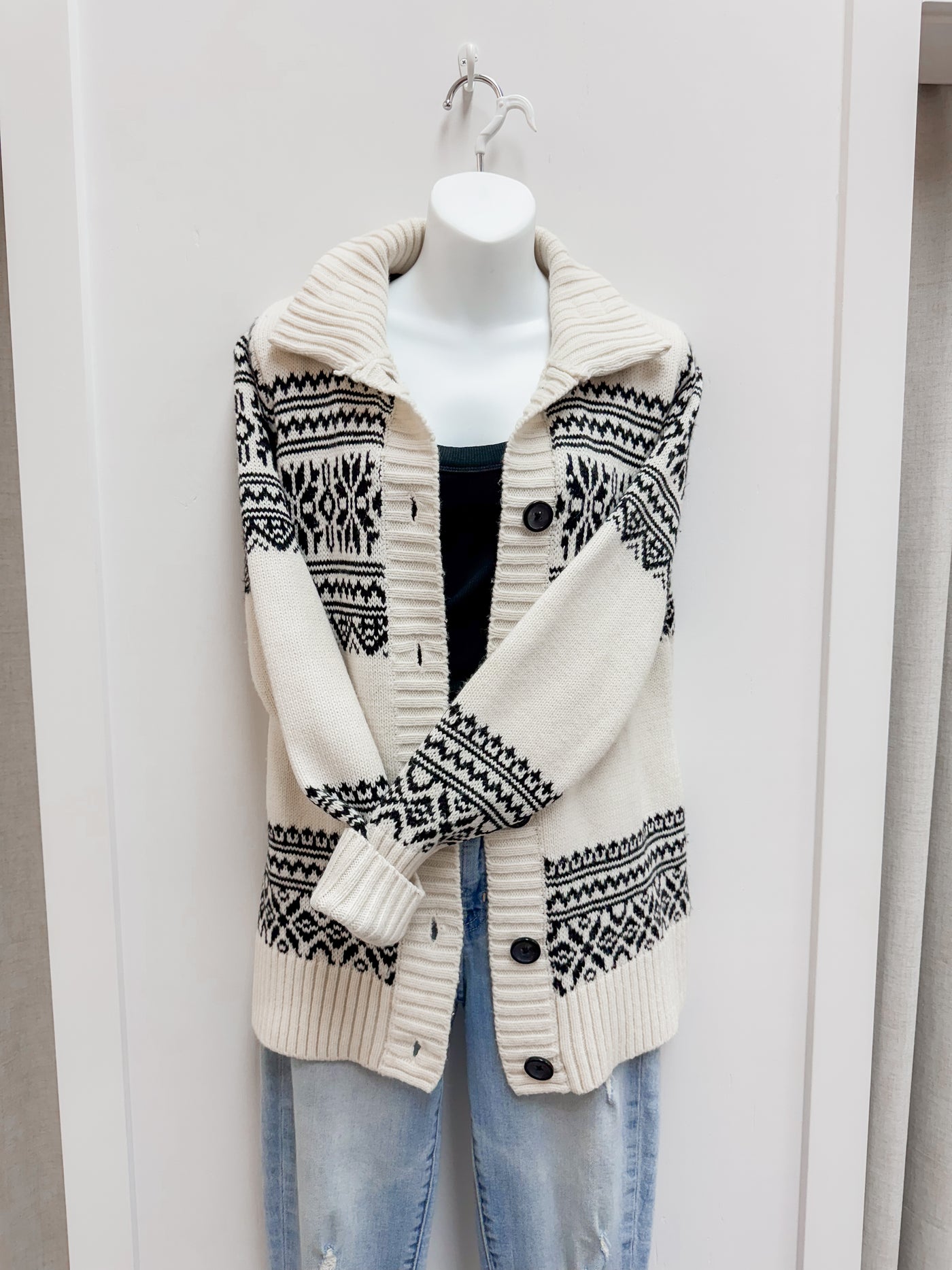 Knit Button Up Sweater