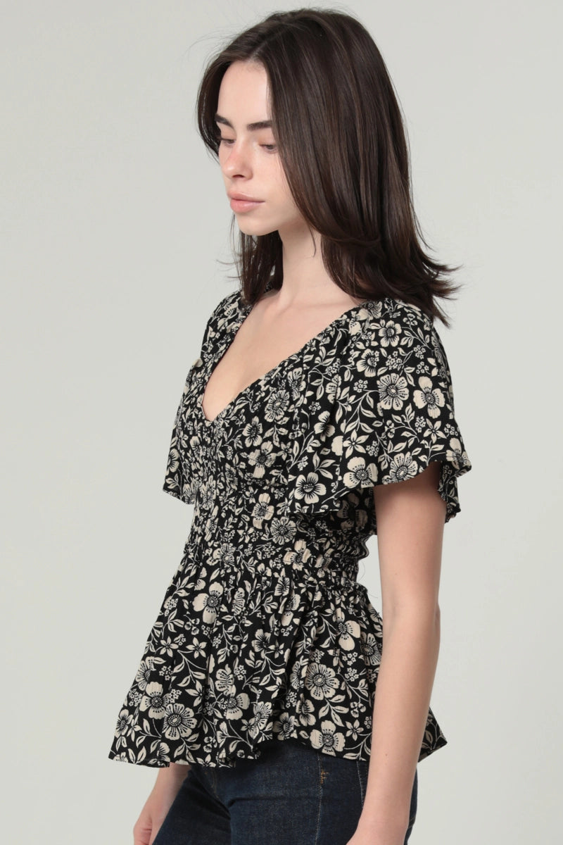 Midnight Magnolia Blouse