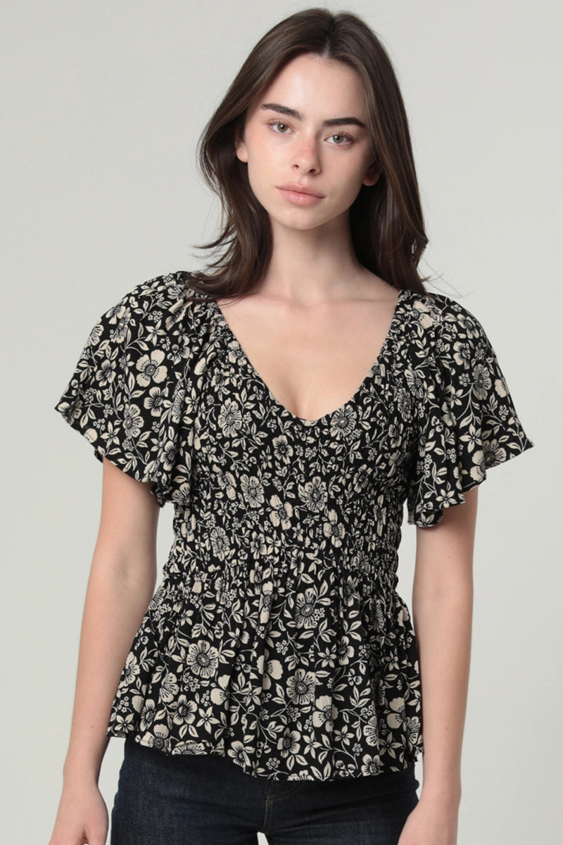 Midnight Magnolia Blouse