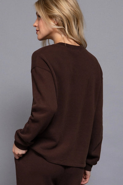Chocolate Cotton Comfort Sweater