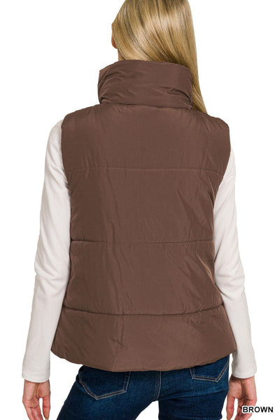 Chocolate Outdoor Puffer Vest