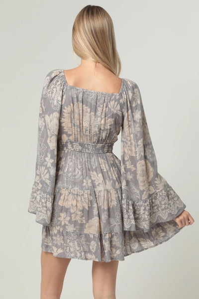 Silver Petals Dress