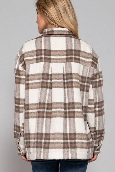 Sugar & Spice Plaid Shacket