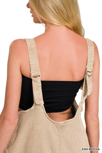 Black Overall Romper