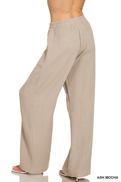 Light Mocha Cotton Pants