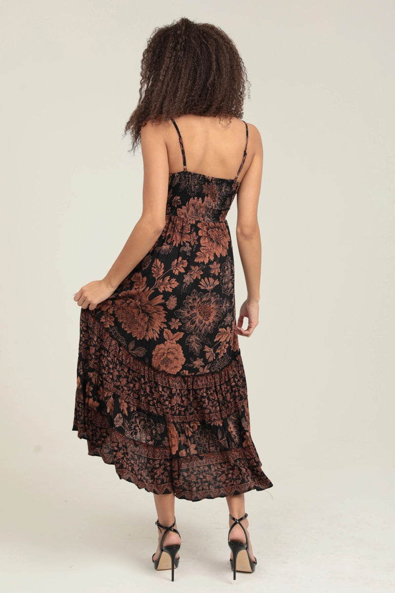 Autumn Aura Midi Dress