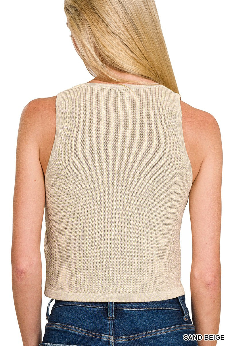 Chocolate Button Up Vest