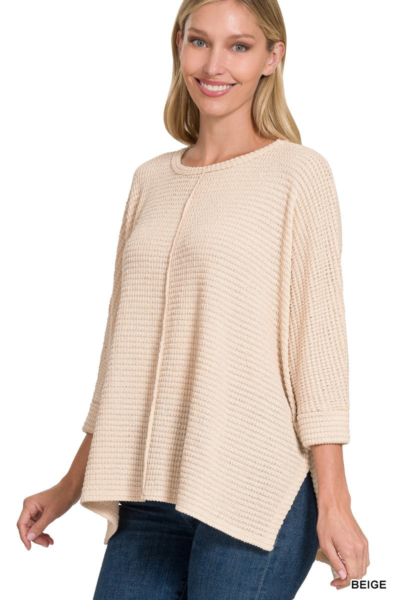 Beige Textured Top