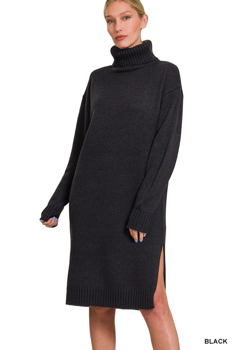 Long Knit Sweater Dress