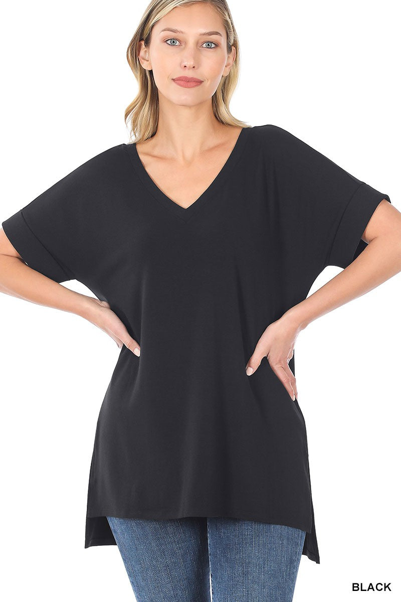 Black Lounge Tunic Tee