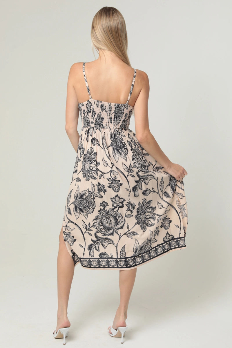 Luna Bloom Midi Dress