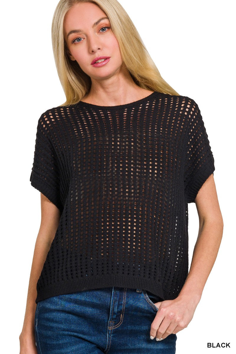 Black Netted Stretch Cover