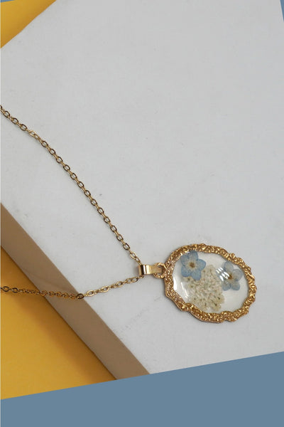 18K Tarnish Free Flower Necklace