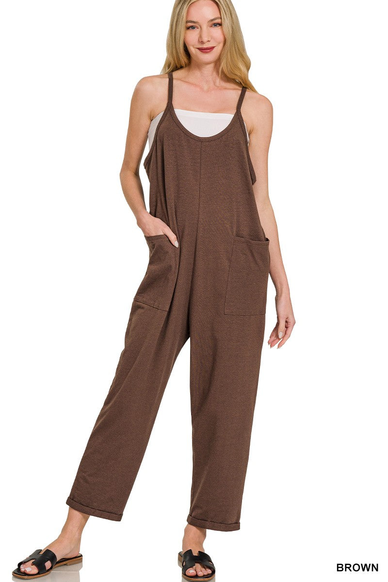 Chocolate Hot shot tank romper
