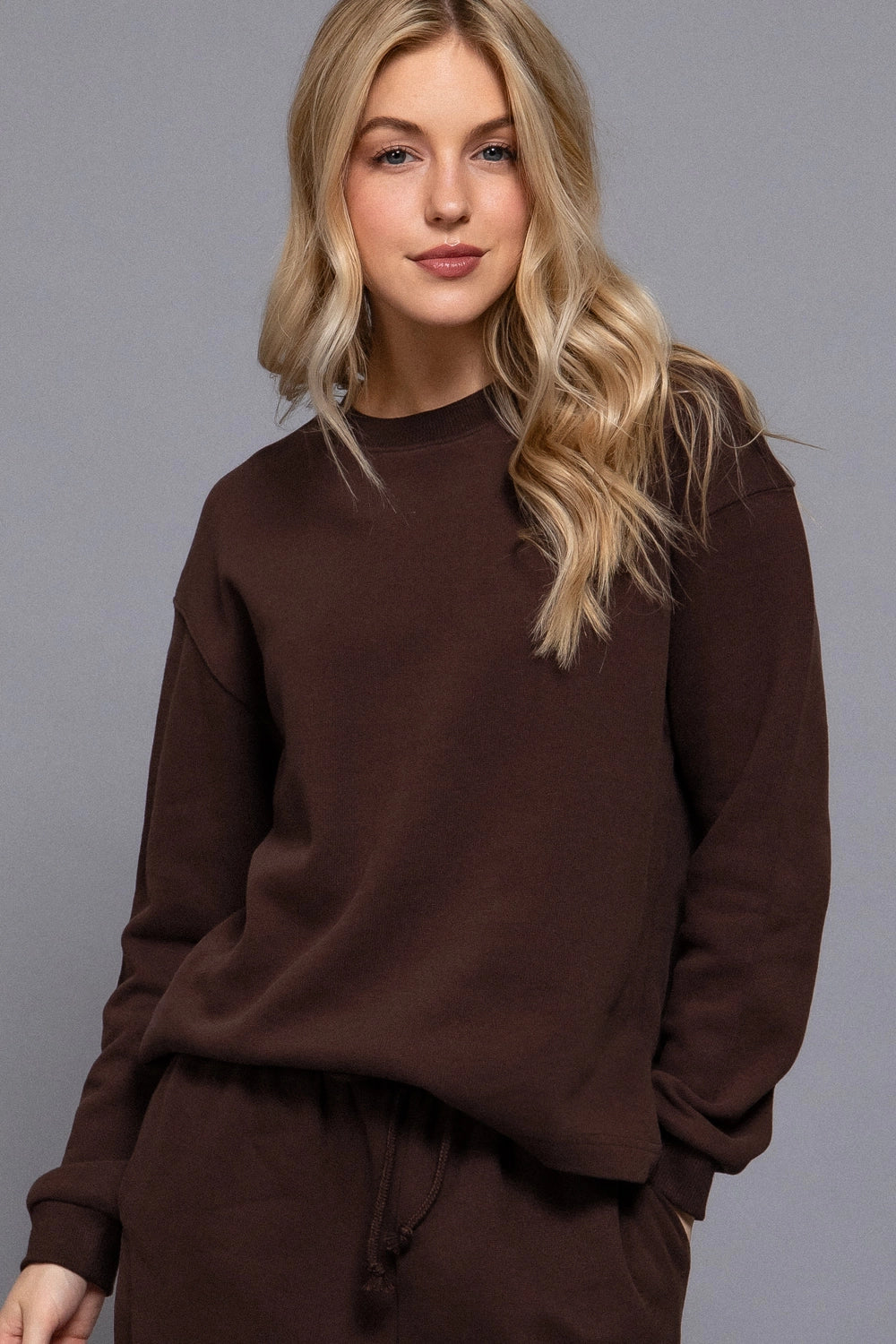 Chocolate Cotton Comfort Sweater