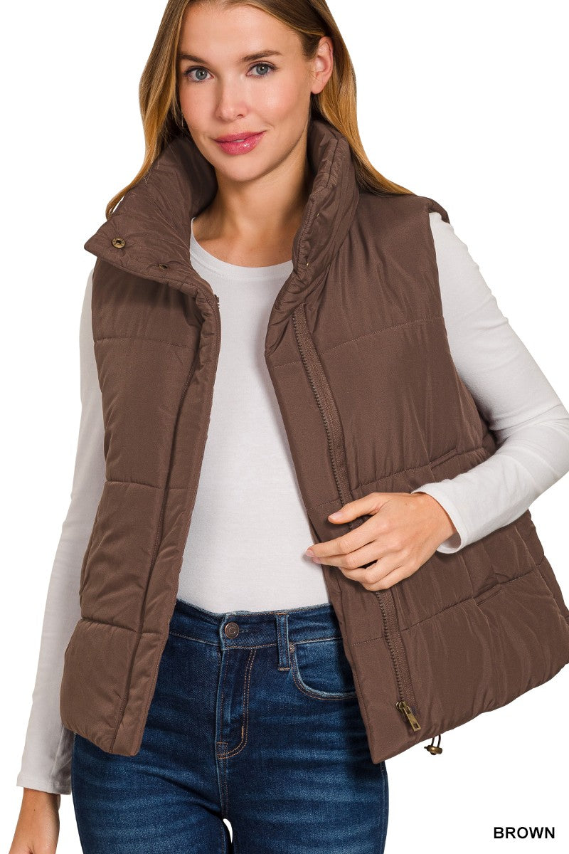 Chocolate Outdoor Puffer Vest