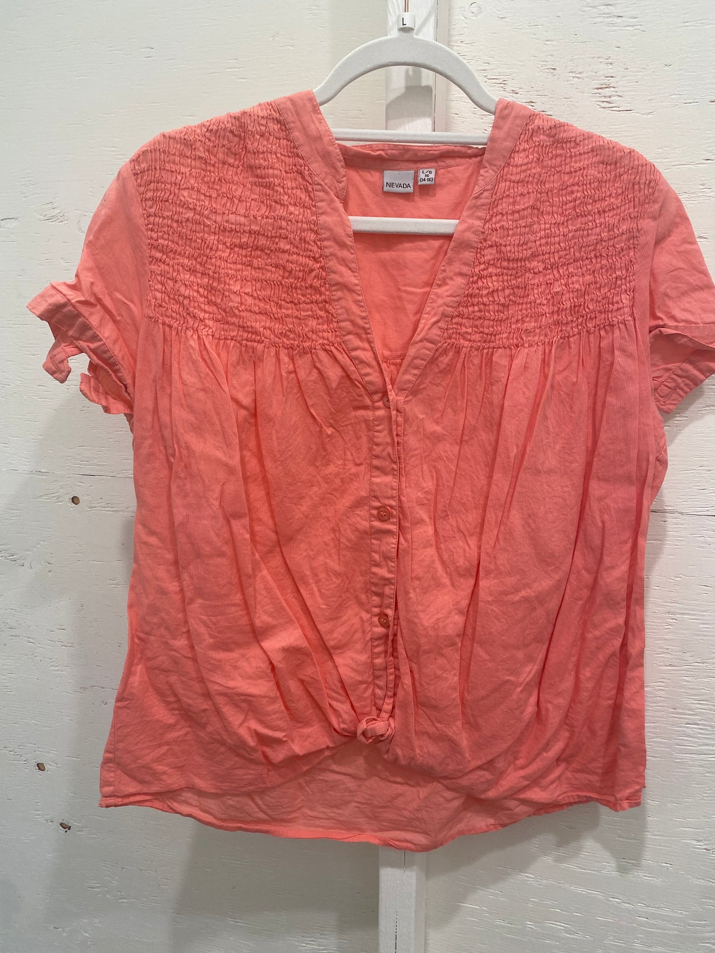 Pink Button Up Blouse
