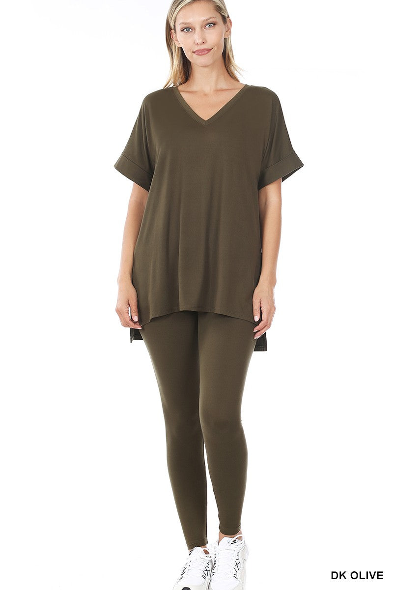 Olive Lounge Leggings