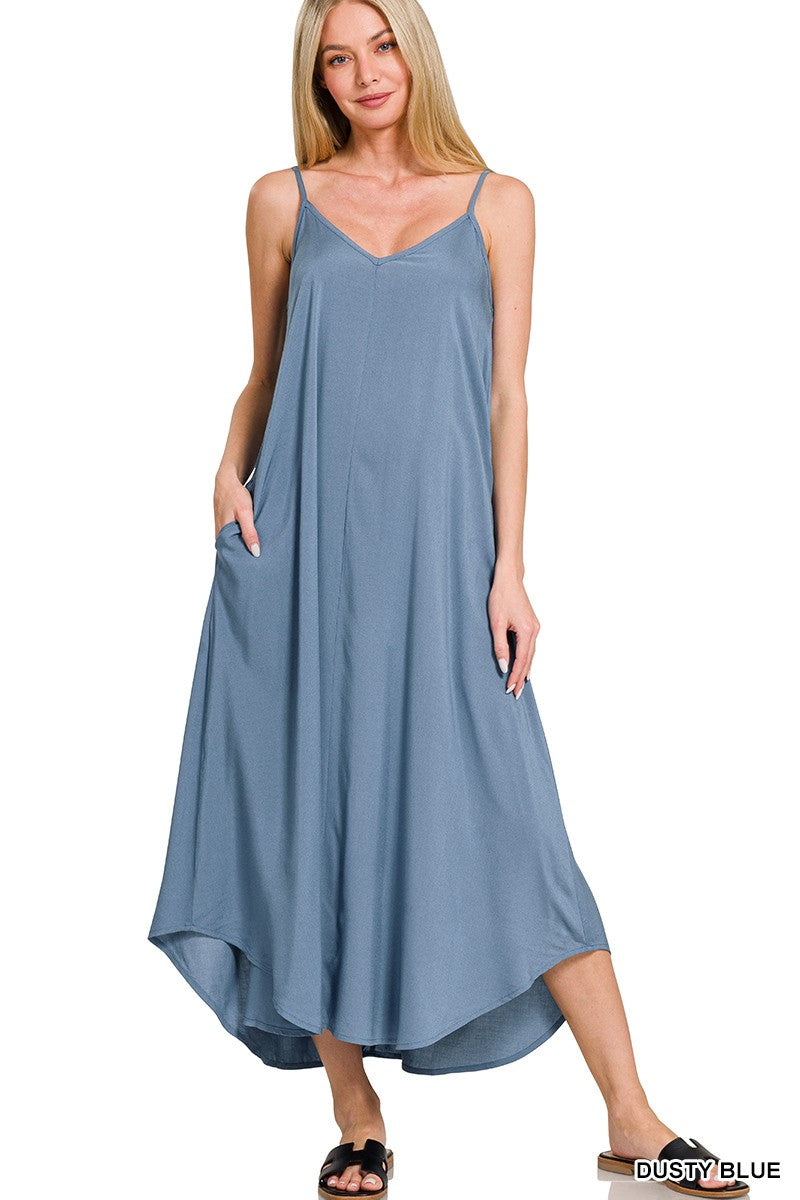 Denim Blue Midi Dress