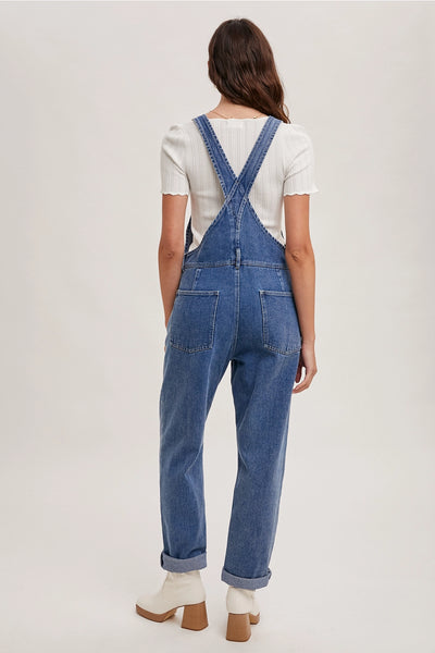 Denim Pocket Overalls