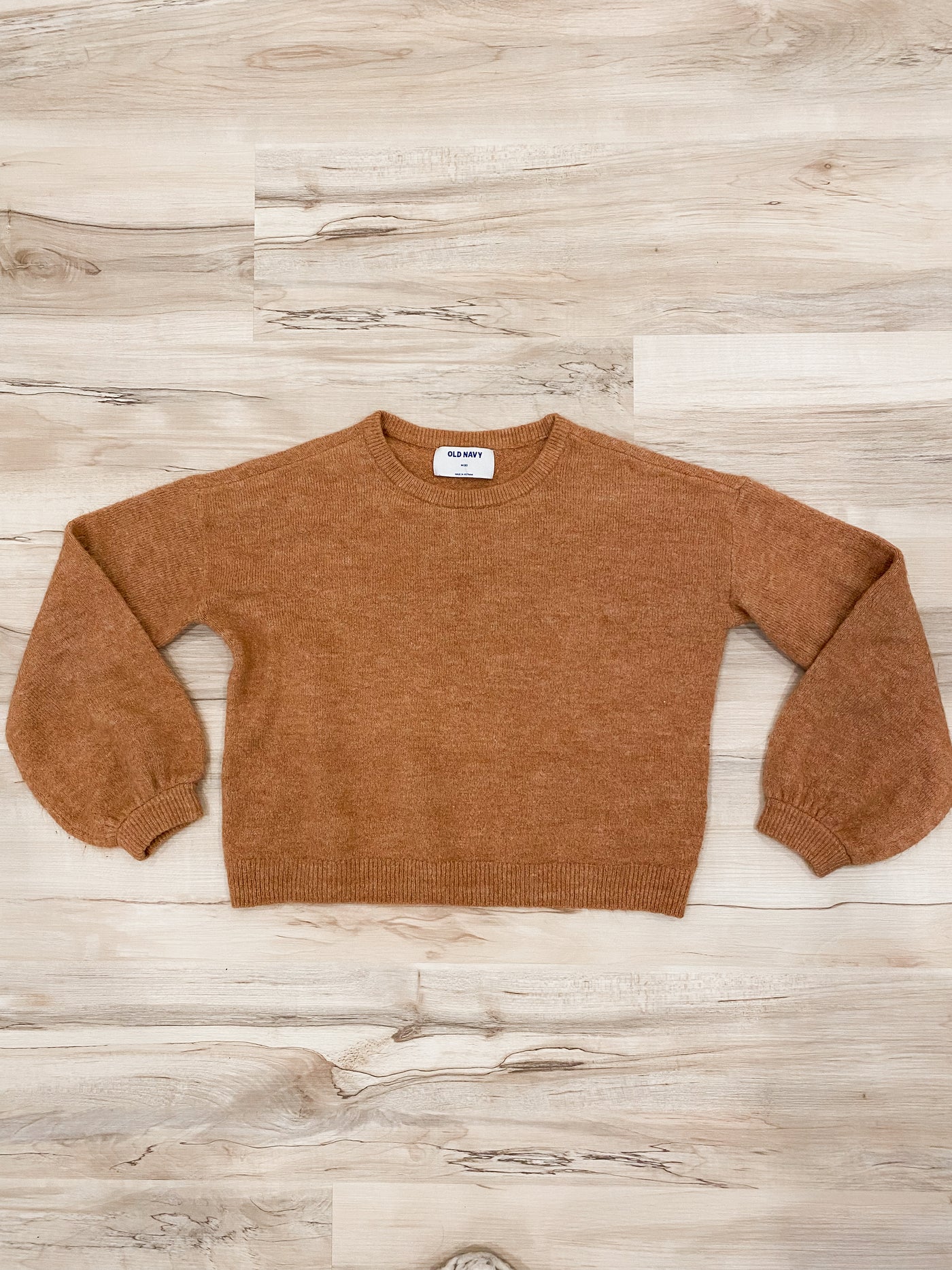Girls Brown Knit Pullover