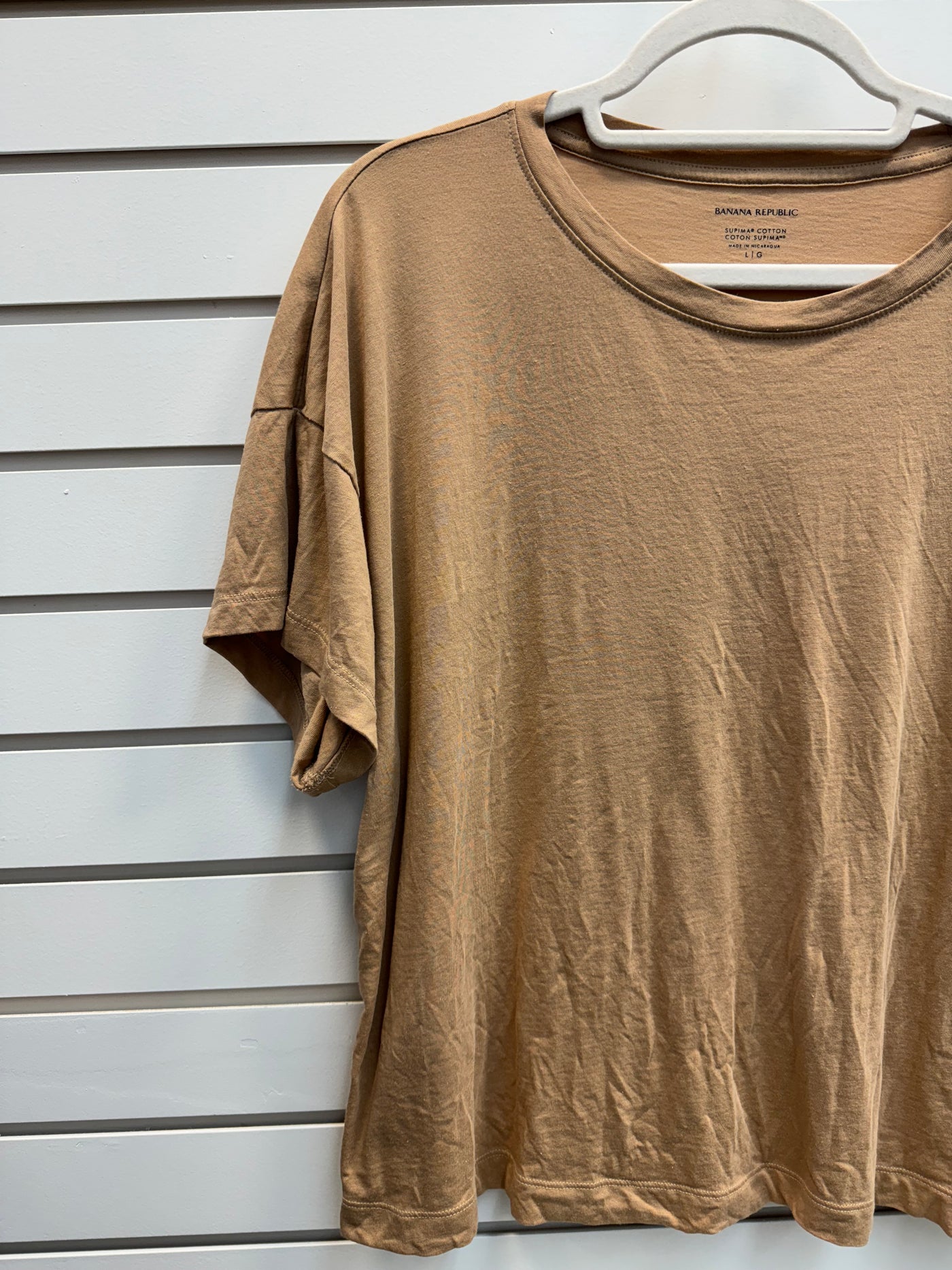 Banana Republic Cotton Camel Tee