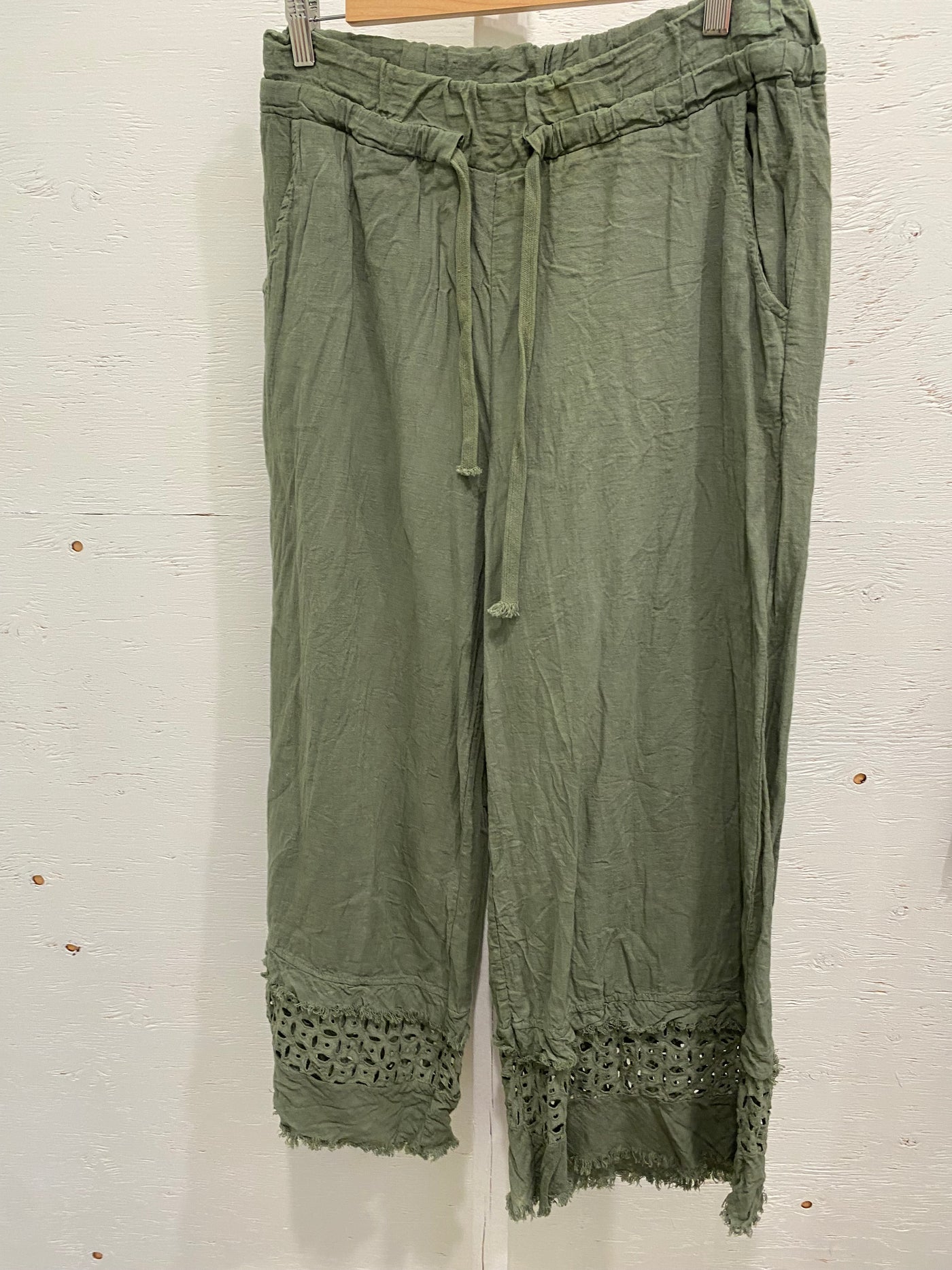Italian Cotton Green Pants
